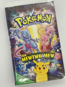 Vintage Pokémon The First Movie VHS Tape - Mewtwo Vs. Mew - 1998 Warner Bros - Bild 1 von 14
