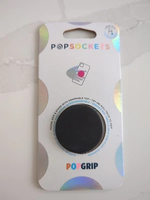 Popsockets Popgrip w/Swappable Top - BLACK - Image 1 of 2