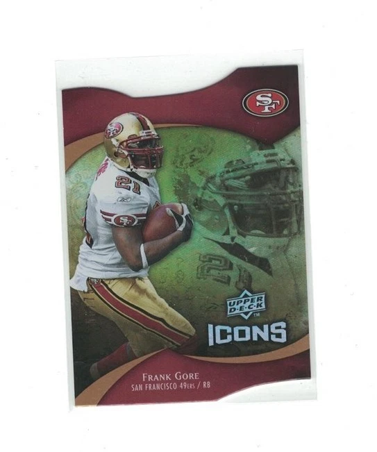 Frank Gore 2009 Upper Deck Icons Die-Cut SP /75 - Image 1 of 1