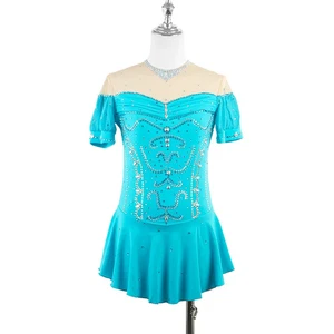 Figure Skating Dress Women Girls Competitions Dress Teens Kids Performance Skirt - Picture 1 of 25