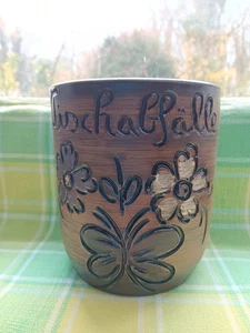 Tischabfall Behälter Keramik 13.5×11cm Verpackungsreste  Braum Handdekoriert - Bild 1 von 4