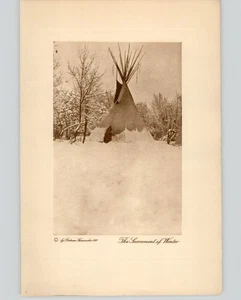 Wanamaker/Dixon "The Sacrament of Winter" 1913 Photogravure "The Vanishing Race" - Picture 1 of 2