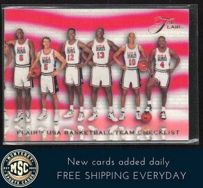 Lista de verificación Barcelona: 64-120 1994 Flair EE. UU. Shaq Wilkins Miller #120 EE. UU. Foto 1 de 2