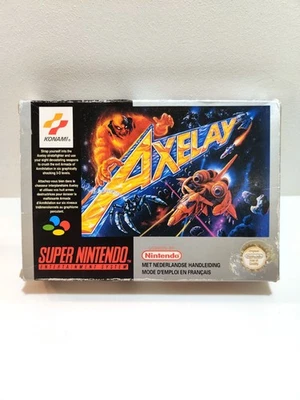 AXELAY FAH COMPLET 100% ORIGINAL PAL JEU SNES SUPER NINTENDO - Photo 1/4