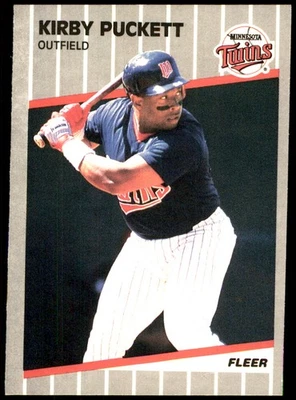 Kirby Puckett 1989 Fleer #124 Twins MLB ЧИТАЙТЕ БЕСПЛАТНАЯ ДОСТАВКА AutographDen - Изображение 1 из 2