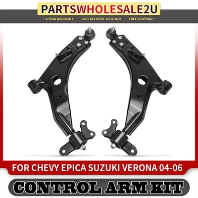 2x Brazo de control inferior delantero con rótula para Chevy Epica Suzuki Verona 2004-2006 Foto 1 de 4
