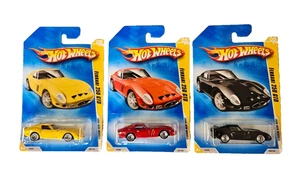 Hot Wheels Lot 3x Ferrari 250 GTO 2009 New Models Yellow Black Red CASE FRESH! - Picture 1 of 2