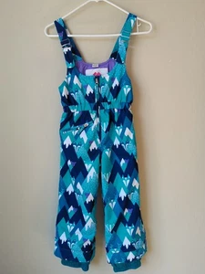 Obermeyer Youth Sz 5 Snow Bibs Ski Adj Straps Zip Up Pockets - Picture 1 of 13