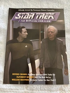 Star Trek The Official Fan Club Magazine Crosby, Kelley, Shatner - Picture 1 of 5