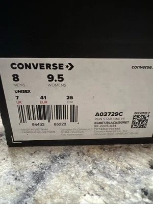 Camiseta alta Converse Run Star Hike para hombre talla 8 para mujer talla 9,5 Foto 1 de 4