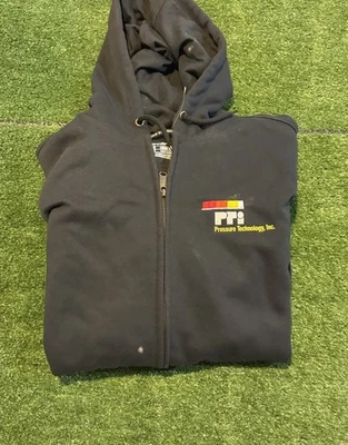 Carhartt jacket mens XL black rain defender water repellant full zip heavy RK - Image 1 of 4