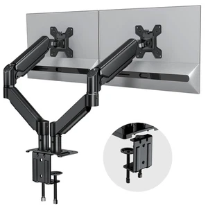 Dual Monitor Stand for Desk-Monitor Arms for 2 Monitors with C Clamp, Grommet... - Picture 1 of 8