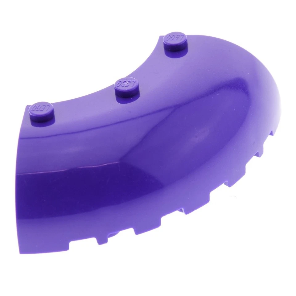 1x LEGO Arch Stone 6x6x2 Cuarto de Círculo Púrpura Oscuro Esquina Redonda Ninjago 70749 Foto 1 de 1