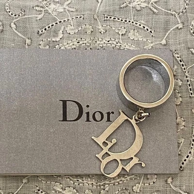 Anillo de plata Christian Dior talla 13 damas joyería logotipo colgante Japón Foto 1 de 4