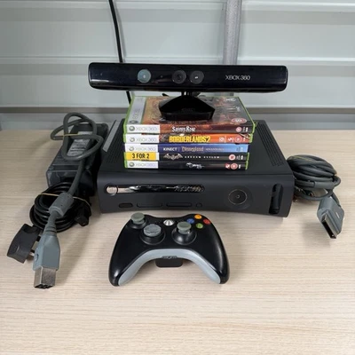 Microsoft Xbox 360 Elite 120GB Console Bundle Kinect + Controller & 5 Games - Image 1 of 4
