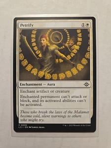 Petrify - Lost Caverns of Ixalan - LP - Common - Enchantment Aura - MTG Magic  - Picture 1 of 1