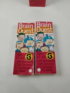 Trivia Niños Brain Quest Grado 6 Edades 11-12 2 Barajas 1.500 Preguntas Envío Gratis - Imagen 1 de 3