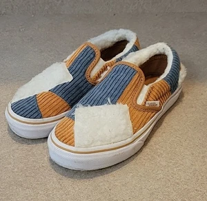 Scarpe Vans Classic Slip-on Sherpa in velluto a coste taglia 1 bambino - Foto 1 di 8