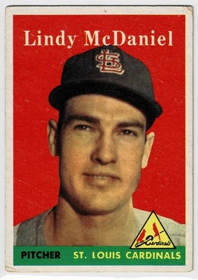 1958 Topps #180 Lindy McDaniel G/VG - Image 1 of 4