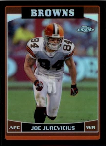 Topps 2006 refractores cromados negros #150 Joe Jurevicius Browns #d/199 - casi nuevo-como nuevo - Imagen 1 de 2
