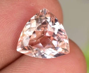 Topazio Imperiale Naturale 6,60 Ct Trilione Splendida Pietra Preziosa Certificata AGL Impeccabile - Foto 1 di 7