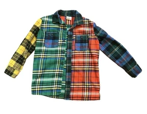 GAP Kids Multicolor Flannel Shirt – Size Small Boys – Vibrant Plaid Long Sleeve - Picture 1 of 3