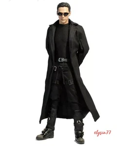 Giacca a vento uomo trench coat 1/6 12" action figure da collezione - Foto 1 di 8