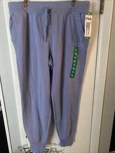 Fila Womens Jogger Sweatpants Purple Impression XL - Picture 1 of 4