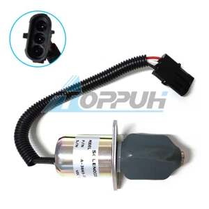 SA-3665-12 Shutoff Solenoid SA-4754-12 1753ES-12A6UC3B1S 12V For Cummins Yanmar - Picture 1 of 6