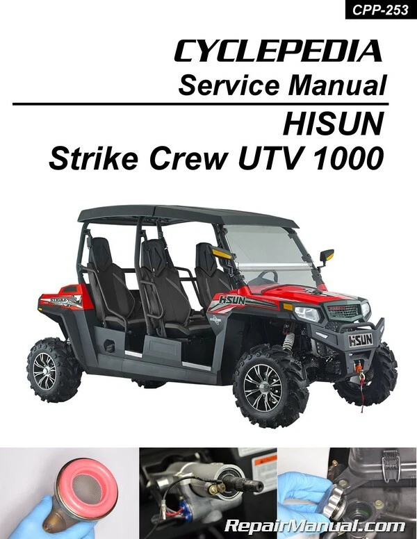 Libro manual de reparación de servicio HISUN Strike Crew 1000 4X4 Side-by-Side CPP-253-P Foto 1 de 1
