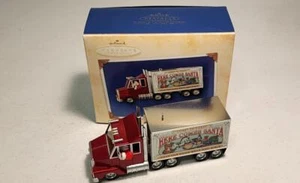 2003 Hallmark Keepsake Ornament Santa's Big Rig Here Come Santa 25 Sattelanhänger - Bild 1 von 6