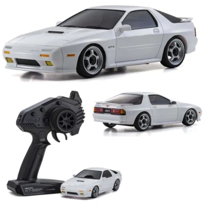 NEW Kyosho 32634W MINI-Z AWD Mazda Savanna RX-7 FC3S White RTR Touring Car - Image 1 of 4