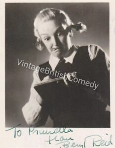 Beryl Reid autographed photo - Schoolgirl Monica character from Educating Archie