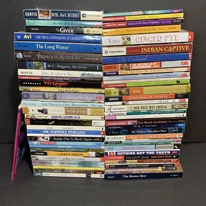 Lot 62 Newberry Newbery Award & Honor Novels Peck O’Dell Spinelli Cleary Curtis - Picture 1 of 17