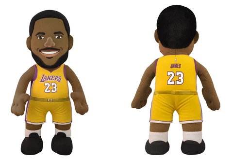LeBron James NBA Los Angeles Lakers® Yellow 10" Plush Figure Bleacher Creature Cover