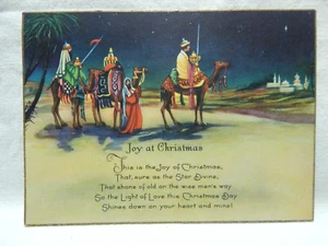 Christmas Card Joy At Christmas Vintage - Picture 1 of 2
