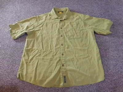 Cabelas Shirt Large Green Mens outdoors button up modal plaid fishing hunting - Image 1 of 4