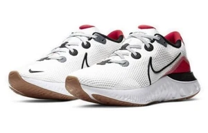 Nike Men's Renew Run Race Running Shoe 13 White University Red CW5231-100 - Picture 1 of 8