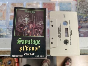 Savatage *Sirens *cassette tape *Combat MXT 8018 *1989 *HEAVY METAL READ - Picture 1 of 5