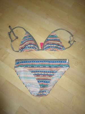 Esprit Bikini Gr. 158 164 gestreift neuwertig, fällt klein aus - Bild 1 von 4