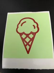 Lecker Eis Aufkleber Wasserdicht Innen/Außen - Bild 1 von 1