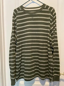 Alpine Design men’s henley shirt green xl Crewneck Long Sleeve - Picture 1 of 4