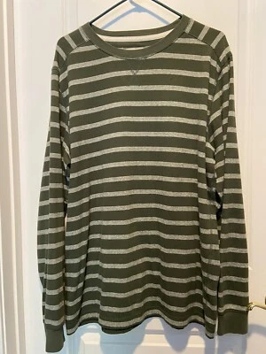 Alpine Design men’s henley shirt green xl Crewneck Long Sleeve - Image 1 of 4