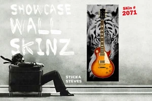 Wall Art Guitar Display Décor Panes-White Tiger 2071 - Picture 1 of 12
