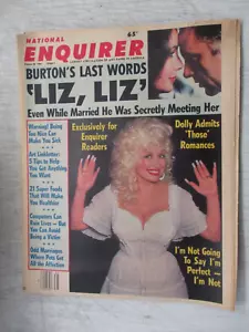 NATIONAL ENQUIRER MAGAZINE AUG 28, 1984 DOLLY PARTONLIZ TAYLOR & RICHARD BURTON - Bild 1 von 2