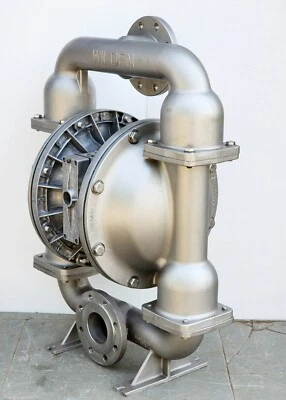 WILDEN PUMP 15 BOLTED STAINLESS STEEL DOUBLE DIAPHRAGM PUMP 3" VITON DIAPHRAGM#1 - Image 1 of 4