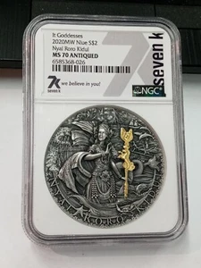 2020 Niue $2 2oz Silver Coin Nyai Roro Kidul It Goddesses NGC MS70 Antiqued 7k - Picture 1 of 2