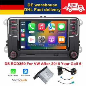 DS RCD360 RCD330 German Autoradio Stereo Carplay für After 2010 VW Golf Passat - Bild 1 von 11