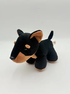 Circo Black Brown Puppy Dog Plush Toy Rotweiler Pincher 9" - Picture 1 of 7