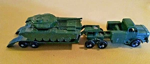 LESNEY N.3-TANK TRASPORTER 50 TON + CENTURION TANK MARK III-MADE ENGLAND-ANNI 60 - Foto 1 di 11